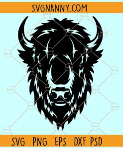 Bison head SVG, American Bison SVG, Buffalo head SVG, Buffalo Svg, Bison Svg