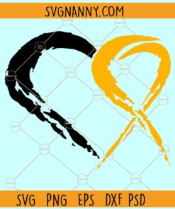 Bone Cancer awareness SVG, Bone Cancer svg, Cancer Awareness Svg, Yellow Ribbon Svg
