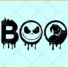 Boo Nightmare SVG, Dripping Halloween SVG, Nightmare Before Christmas SVG, Boo SVG