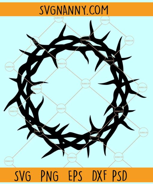 Crown of Thorns SVG, Christian svg, Religious Gifts svg, Jesus svg