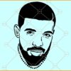 Drake SVG file, Drake silhouette SVG, Drake SVG, Drake Rapper SVG