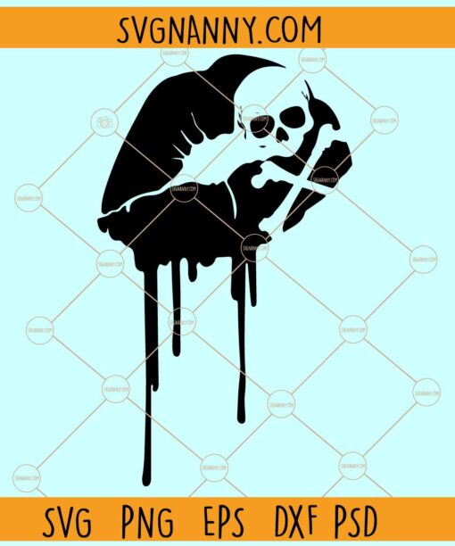 Dripping skull lips SVG, dripping lips svg, lips skull svg, Skull lips svg