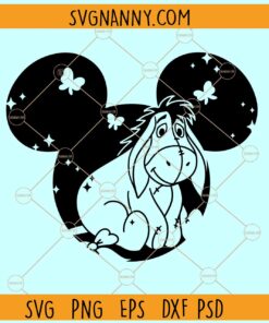 Eeyore Mickey ears SVG, Eeyore SVG, Disney Eeyore SVG, Eeyore Donkey SVG