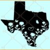 Floral texas state svg, Floral Texas SVG, Texas svg, Texas Shape SVG, Texas Clipart SVG