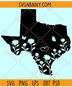 Floral texas state svg, Floral Texas SVG, Texas svg, Texas Shape SVG, Texas Clipart SVG