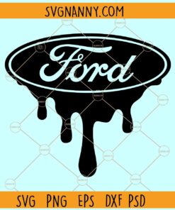 Ford logo drip SVG, Dripping Ford logo SVG, Ford svg, Ford logo clipart SVG