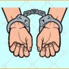 Hands in cuffs SVG, Handcuffs SVG, Handcuffs Clipart svg, Police Handcuffs Vector SVG