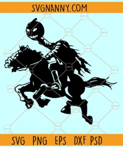 Headless Horseman SVG, Halloween Svg, Halloween Scene Svg, Spooky Svg