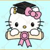 Hello Kitty Graduation SVG, Hello Kitty Graduation SVG, Senior Class SVG