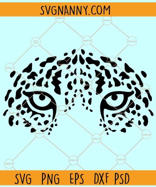 Leopard eyes svg, Leopard Spots svg, Leopard Face svg, Leopard clipart svg