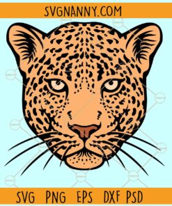 Leopard head svg, Leopard face svg files, Leopard svg, Leopard Face svg