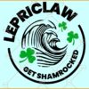 Lepriclaw get shamrocked svg, Leprechaun svg, Shamrock svg, Irish svg
