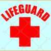 Lifeguard cross SVG, Red Cross Lifeguard Logo SVG, Lifeguard Symbol SVG, Life Guard SVG Files
