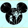 Maleficent Mickey Ears SVG, Maleficent Mouse Ears SVG, Disney Décor SVG