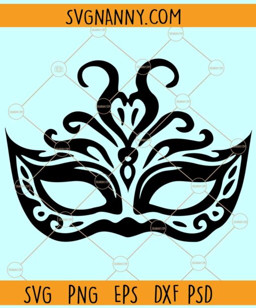 Masquerade mask SVG, carnival mask svg, Mask Clipart SVG, Masquerade Mask Silhouette SVG
