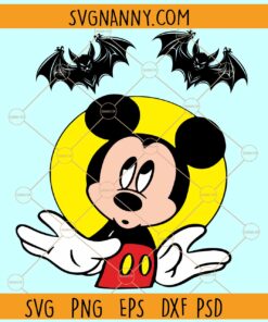 Mickey Halloween bats SVG, Halloween Svg, Disney Halloween Svg, Mickey Bats Svg