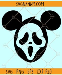 Mickey ghost face SVG, Mickey Head Ghost Face SVG, Mickey Mouse Halloween SVG