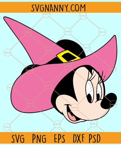 Mickey with Witch hat SVG, Witch Mickey SVG, Disney Halloween SVG