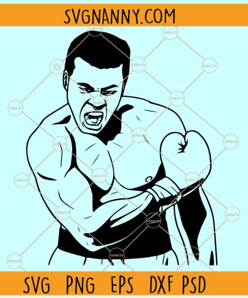 Muhammad Ali SVG, Cassius Clay SVG, The Greatest SVG, Muhammad Ali Clipart SVG