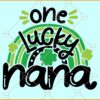 One lucky nana rainbow svg, St. Patrick’s Day Rainbow SVG, St. Patrick’s Day SVG