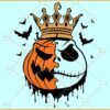 Pumpkin Jack Skellington SVG, Jack Skellington Pumpkin SVG, Jack Skellington Halloween SVG