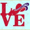 Red Hatters Philadelphia love SVG, Philadelphia Phillies Love Svg