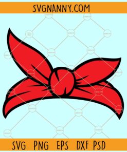 Red bandana svg, Bandana SVG, Headband SVG, Red Headband SVG