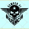 Semper Fi SVG, Car Sticker SVG, Bumper Sticker SVG