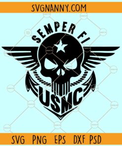 Semper Fi SVG, Car Sticker SVG, Bumper Sticker SVG