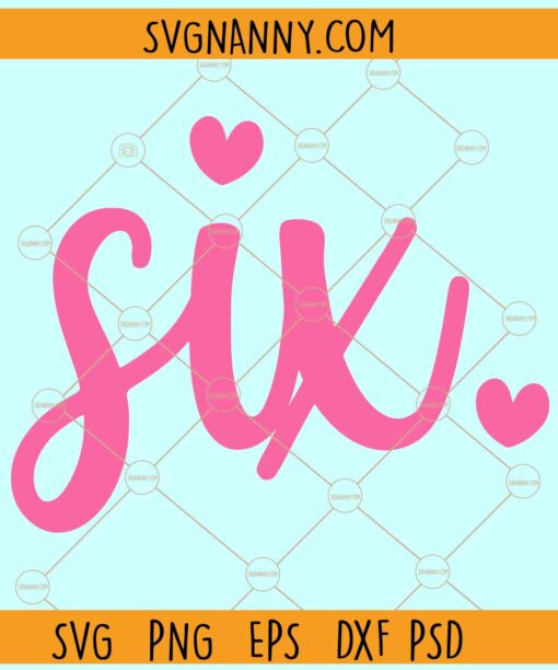 Sixth Birthday SVG, Sixth Birthday Barbie SVG, 6th Birthday Princess SVG