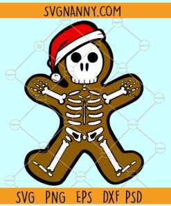 Skeleton Gingerbread SVG, Gingerbread Man Skeleton SVG, Christmas SVG