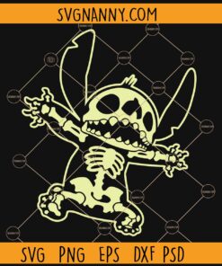 Stitch halloween skeleton SVG, Stitch skeleton SVG, Disney halloween SVG