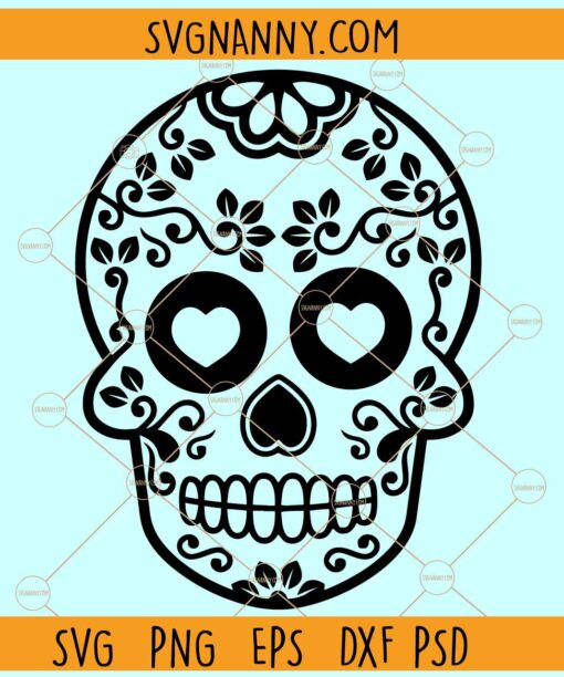 Sugar skull SVG, Skull SVG, Calavera SVG, Mandala Skull SVG, Day of The Dead SVG