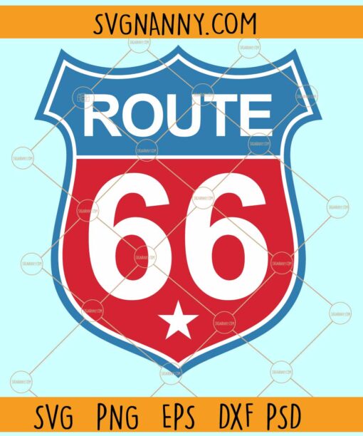 US Route 66 sign svg, Route 66 Sign Clipart SVG, Historic Route 66 SVG