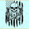 US flag mechanic skull SVG, USA Flag SVG, Skull Mechanic Svg, Mechanic Logo Svg