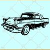 Vintage 1957 Chevrolet SVG, Chevy Bel Air classic car vehicle SVG, Chevrolet Bel Air 1957 Car SVG