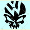 Volkswagen skull logo SVG, Volkswagen skull SVG, Volkswagen SVG