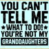 You Cant Tell Me What To Do You're Not My Granddaughters SVG, Funny Grandparent Quote Svg
