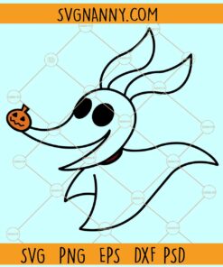 Zero Nightmare Before Christmas SVG, Zero SVG, Nightmare Before Christmas Zero Pumpkin SVG