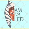 Ahsoka Tano I Am No Jedi SVG, Jedi SVG, Ahsoka Tano Clipart SVG, Star Wars  Inspired Quote SVG