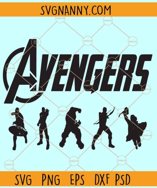Avengers SVG, Avengers Hero Squad Svg, Avengers Hero Set Svg, Avengers Clipart SVG
