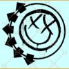 Blink 182 Smile SVG, Blink Svg, Rock Band Svg, Blink 182 The World Tour SVG, Blink Smile 182 SVG