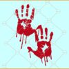 Bloody handprint svg, Blood Splatter SVG, Blood Drip SVG, Blood SVG, True Crime SVG