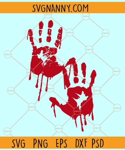 Bloody handprint svg, Blood Splatter SVG, Blood Drip SVG, Blood SVG, True Crime SVG