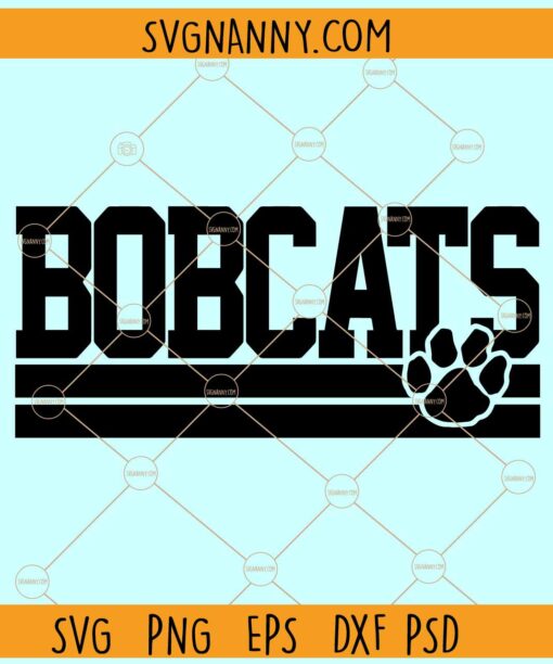 Bobcats SVG, Montana State Bobcats Football SVG, National League Football SVG