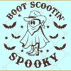 Boot Scoot Spooky SVG Western Ghost SVG, Cute Ghost Halloween SVG