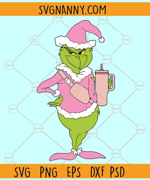 Bougie Grinch SVG, Grinch SVG, Christmas Grinch svg, Grinchmas svg