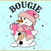 Bougie Snowman SVG, Bougie Snowman Santa Hat SVG, Bougie Snowman Stanley SVG