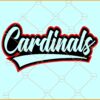 Cardinals mascot SVG, Cardinals Football  SVG, Arizona Cardinals SVG, Football Lover SVG
