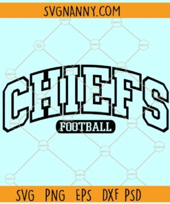 Chiefs football varsity font SVG, Kansas City Chiefs SVG, KC Chiefs Football SVG